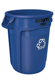 Poubelle de recyclage avec canaux de ventilation BRUTE, 32 gal #RB263273BLE