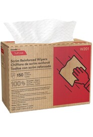 Tuff Job White Scrim Reinforced Wipers in Pop-Up Box #CC00W201000