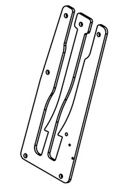 Ttv4555 foot pedal guide plate - z/pl #NA404142000
