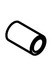 Natural nylon spacer (12.8x18x30) #NA208769000