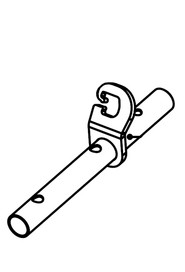 Tgb6055 floor tool pivot tube assembly #NA905730000