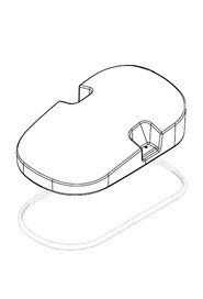 Ttv4555 grey seperator hood moulding #NA902323000