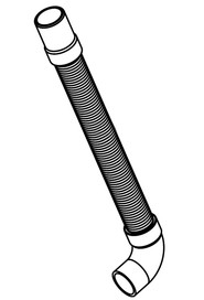 35mm x 1000mm long 3:1 stretch hose (short & long cuff) #NA280021000