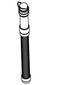 35mm x 250mm stretch hose (3:1) c/w adjustable cuff + cap #NA901548000