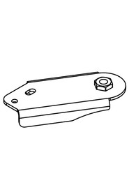 Adjustable floor tool castor plate rhs weld assy #NA304523000