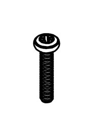 M6 x 30mm lg pozi-pan stainless steel machine screw #NA219984000