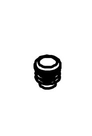 19mm black tube end stop #NA20638V000