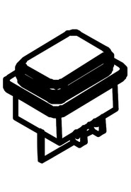 Black dpst on/off switch #NA208757000