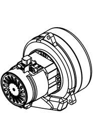 220-240v 2 stage vacuum motor with tangential discharge and tube #NA205254000