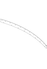 (650mm scrub width) replacement (3.2mm / 40 shore a) front red linatex premium natural rubber /blade (819mm long) #NA208201000