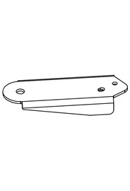 Wide angle floor tool castor plate rhs #NA392286000