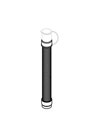 38mm x 470mm long 3:1 stretch hose c/w cap & strap #NA280018000