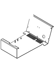 Charger plate welded assembly (painted grey) models with on-board charger #NA404062000