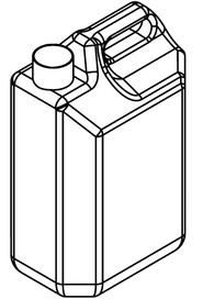 5 litre plastic container  #NA208320000