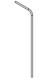 630mm long x 4mm i/d x 6mm o/d flexible nylon tube  #NA391486000