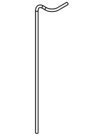 770mm long x 4mm i/d x 6mm o/d flexible nylon tube  #NA391487000