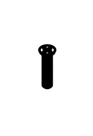 M6 x 30mm long stainless steel countersunk pozi pan screw #NA291031000