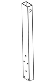 Tgb/ttg 430mm processed ali handle paint silver #NA903603000