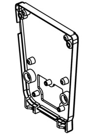 Flame retardent modified rear cover moulding #NA303628000