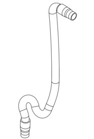 35mm x 690mm long 3:1 stretch hose (short & long cuff)  #NA280019000