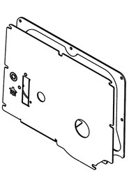 Tgb4045/55 back plate painted silver  #NA903538000