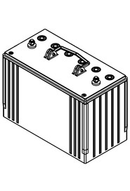 98 a/h stud terminal gel type battery 100ah spare part 205112 #NA230138000