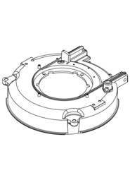 Hgb3045 red base moulding (spares use 905414) hgb #NA904896000