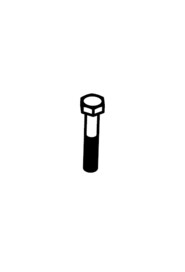 M6 x 35 long hex bolt stainless steel  #NA291127000