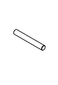 Axle bar st/st 10mm dia. 75mm long  #NA903575000