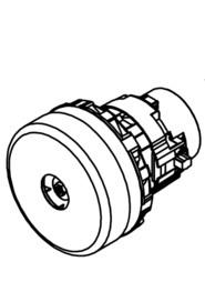 120v 800w vac motor assembly c/w 170mm long motor lead 120v 60hz 800w vac, nace, 15a overload, grey machines #NA905736000