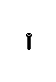 M6 x 40mm long pozi pan stainless steel screw  #NA219982000