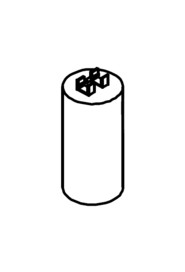 Motor start capacitor 480 mfd c/w resistor & m8 stud 110v & 120v machines #NA208210000