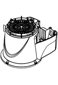 Twintec mains motor cowl moulding (graphite) (no logo) no print #NA330008000