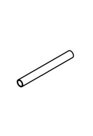 Nylon tube 12mm od x 10mm id (110mm)  #NA901555000