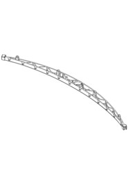 (750mm scrub width) red blade holder moulding (sloping profile) (32mm & 38mm hose fitting)  #NA903848000