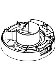 Top motor housing (white george logo) #NA325148000