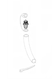 Hose nipple for TP8X extractor #NA015161000