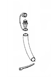 Complete drain hose  - #29-31, #32-33  #NA15358C000
