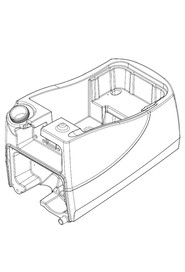 ttb/4045/4055 blue bottom tank moulding #NA237398000