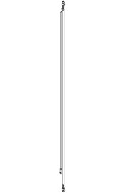 4 core loom assembly c/w 810mm long brown wire  #NA208597000