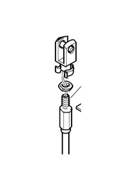 Complete wire for brush adjustment  #NA155012200