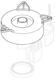 Aluminium silencer flange  #NA151940000