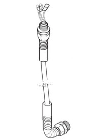 Complete cable sheat l=900mm c/fili +2x262c for 100-120v #NA15291CHUS