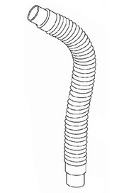 Vacuum hose with cuffs #NA15370C000