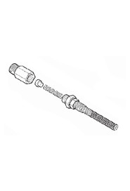 Complete coupling m. 1/4” for 6/8 pipe, with antidrop (codex 6181+6071+111+7432) #NA156181ANT
