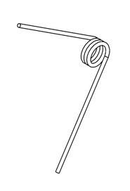 Torsion spring (left hand)  #NA208047000