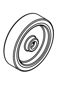 200 x 50 traction wheel (plastic) #NA901209000