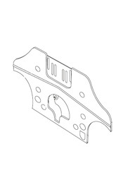 Rear body frame black #NA180210000