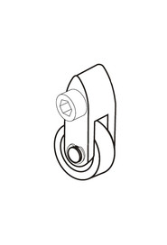 Assembled nylon wheel with support #NA160601000