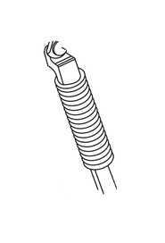 Spring for thrust cylinder mounted #NA100300000